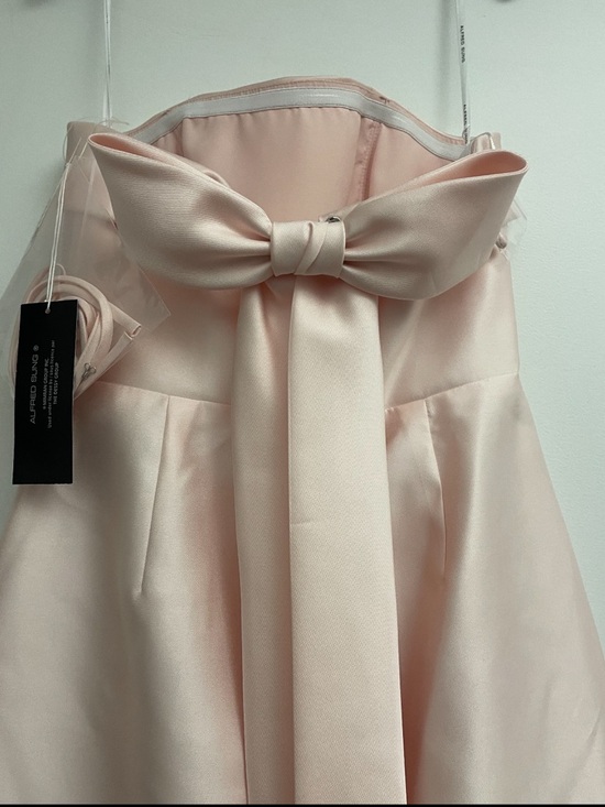 Strapless Satin Maxi Dress in Blush Pink - Picture 6 of 10